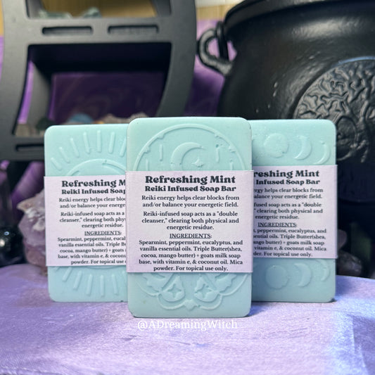 Refreshing Mint Soap Bar | Reiki Infused