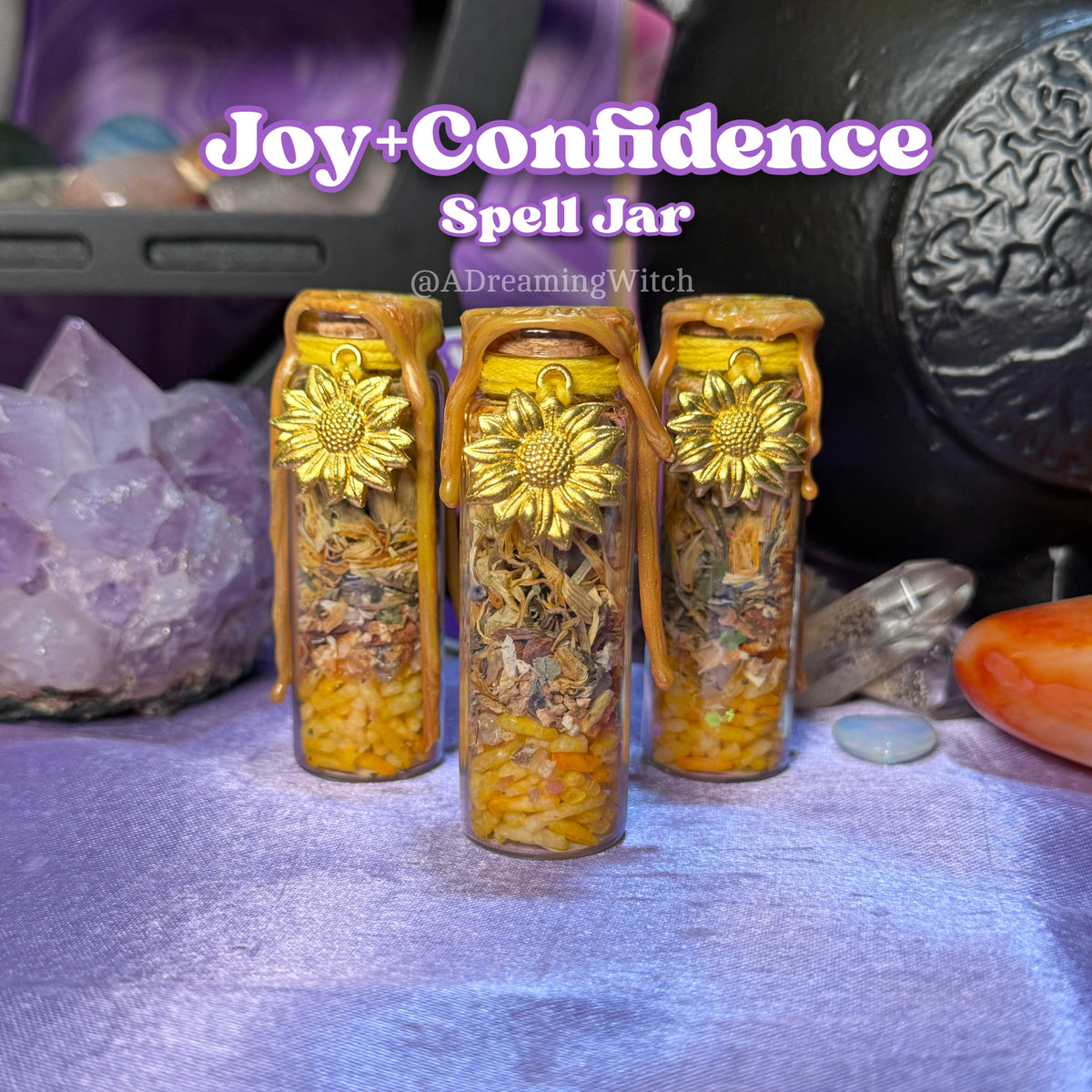 Joy + Confidence Spell Jar | Happiness, Solar Plexus