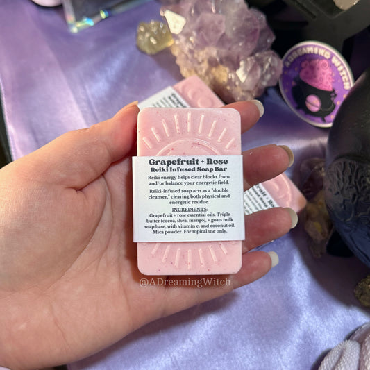 Grapefruit + Rose Soap Bar | Reiki Infused
