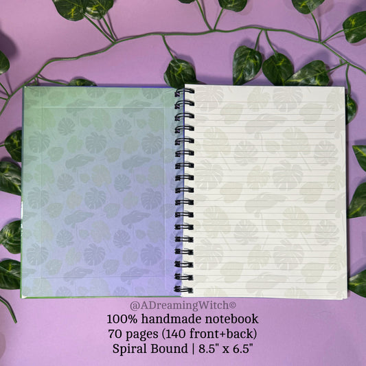 Keep Growing | Wire Bound Notebook | 8.5" x 6.5" | Lined Leaf Print Pages