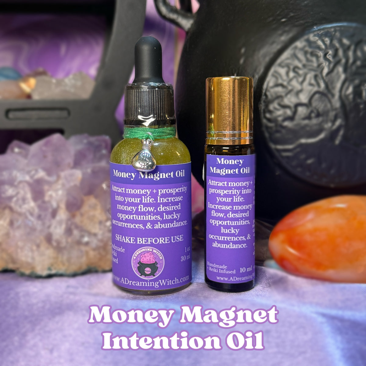 Money Magnet Oil | Herbal infusion, intention oil, ritual oil