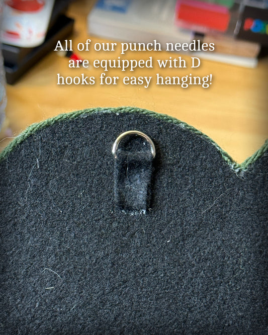 Witchy Cauldron Punch Needle Rug