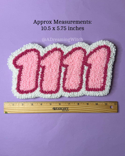1111 Angel Number Punch Needle Rug