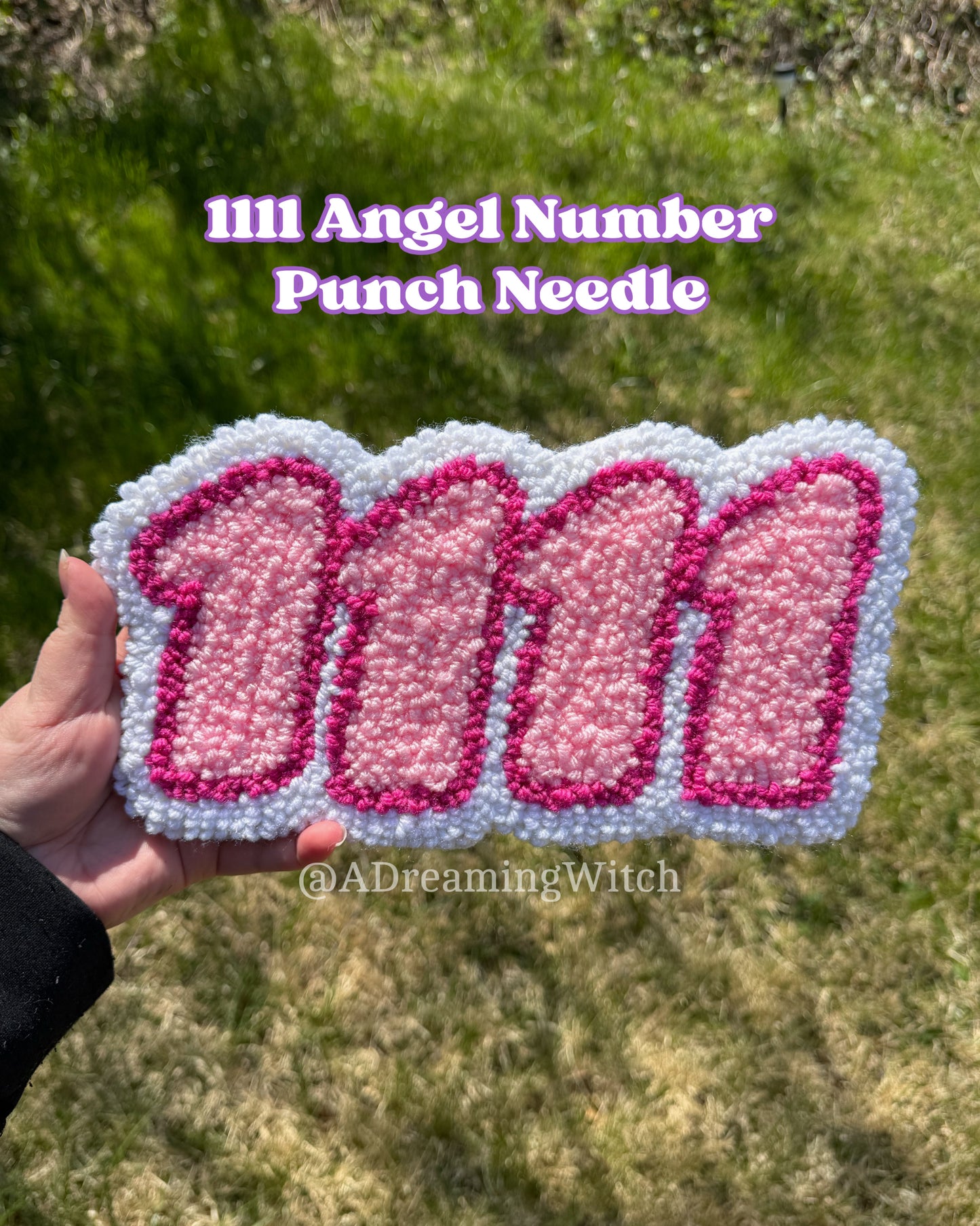 1111 Angel Number Punch Needle Rug