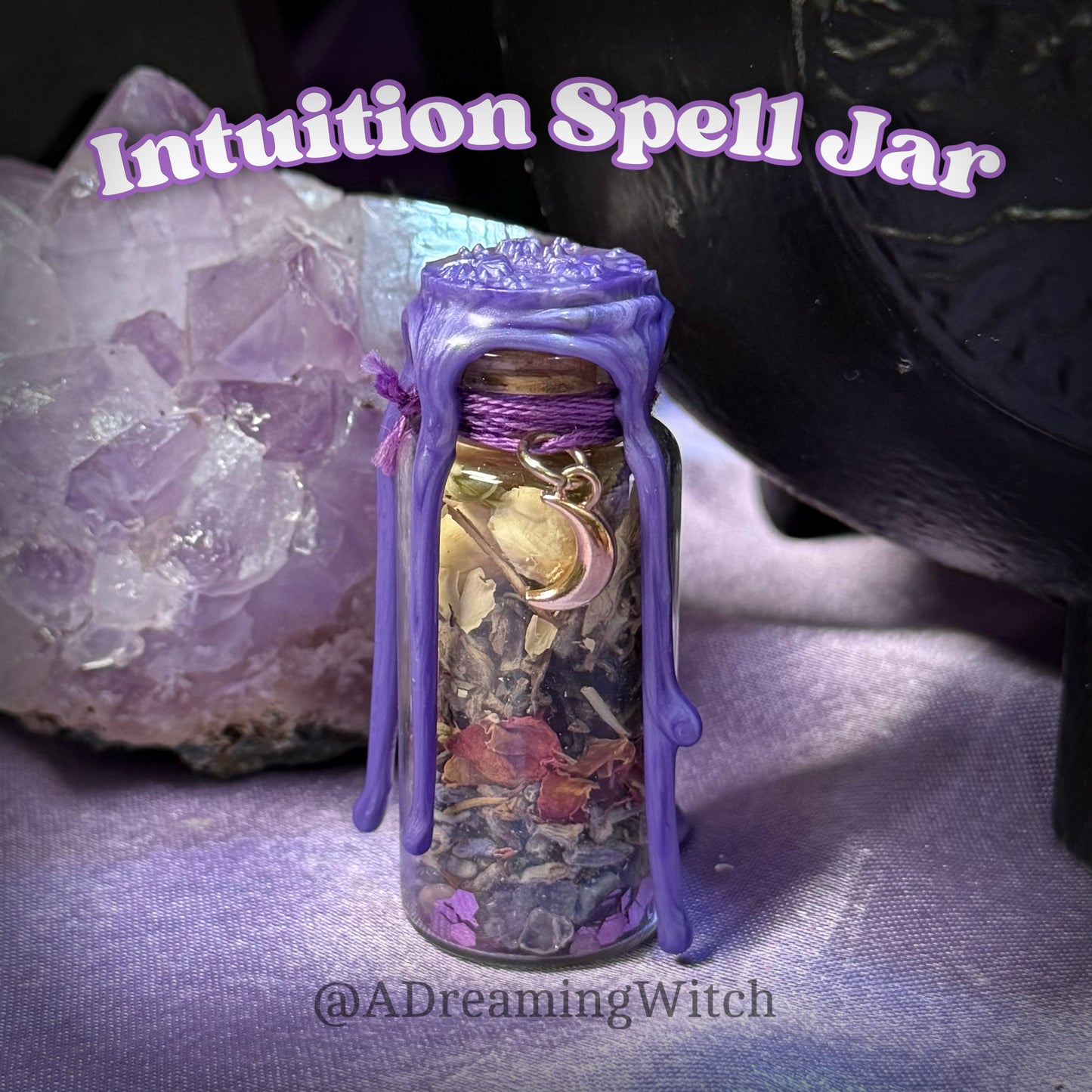 Intuition Spell Jar | Third eye, meditation, psychic abilities