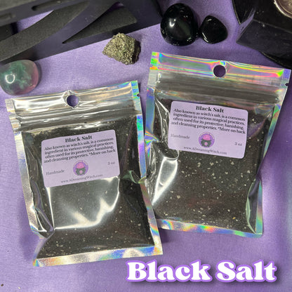 Black Salt | Witch's Salt | Protection, banishing, witchcraft supplies