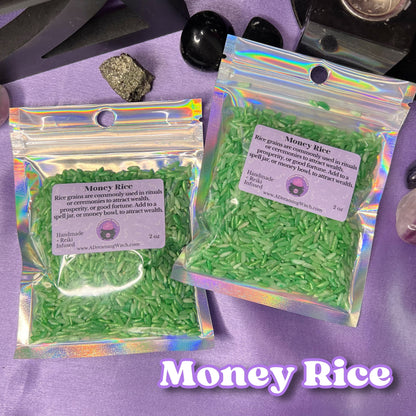 Money Rice | Manifestation, money magic, witchcraft supplies