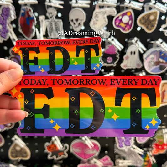 FDT Rainbow (F*ck Donald Trump) | Glossy Waterproof Sticker / Bumper Sticker