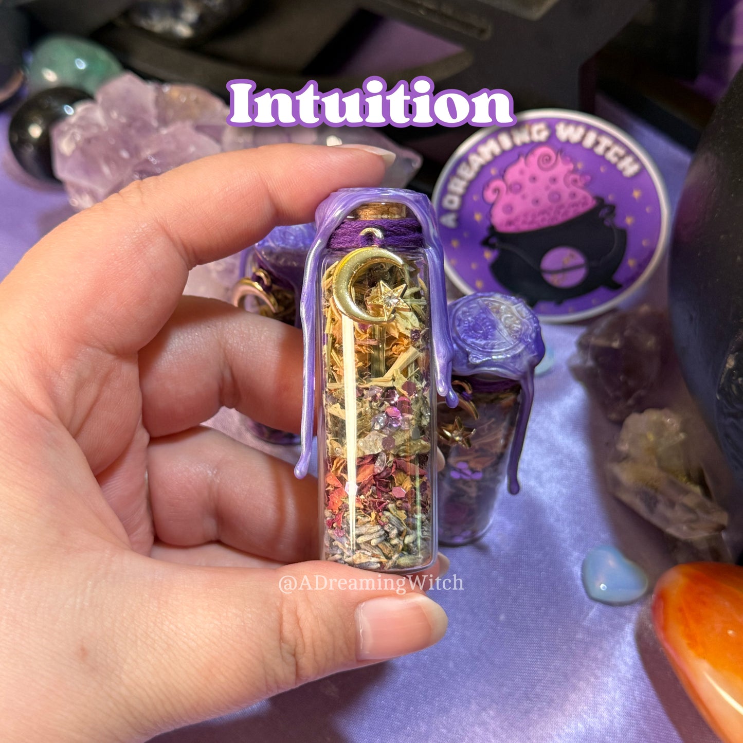 Intuition Spell Jar | Third eye, meditation, psychic abilities