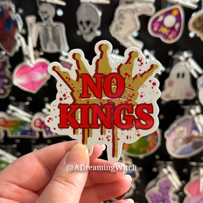 No Kings | Glossy Waterproof Sticker