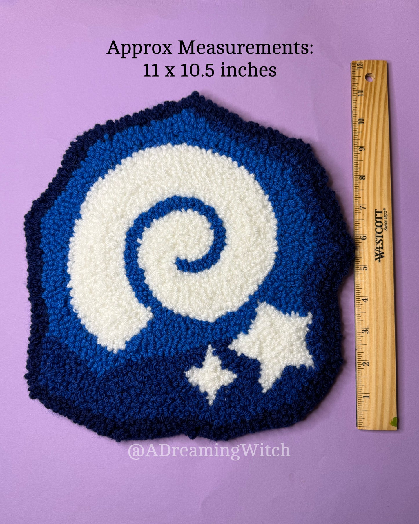 AC Spiral Fossil Punch Needle Rug