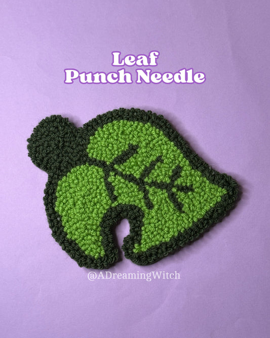 AC Leaf Punch Needle Rug