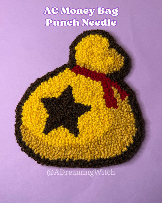 AC Money Bag 🔔 Punch Needle Rug