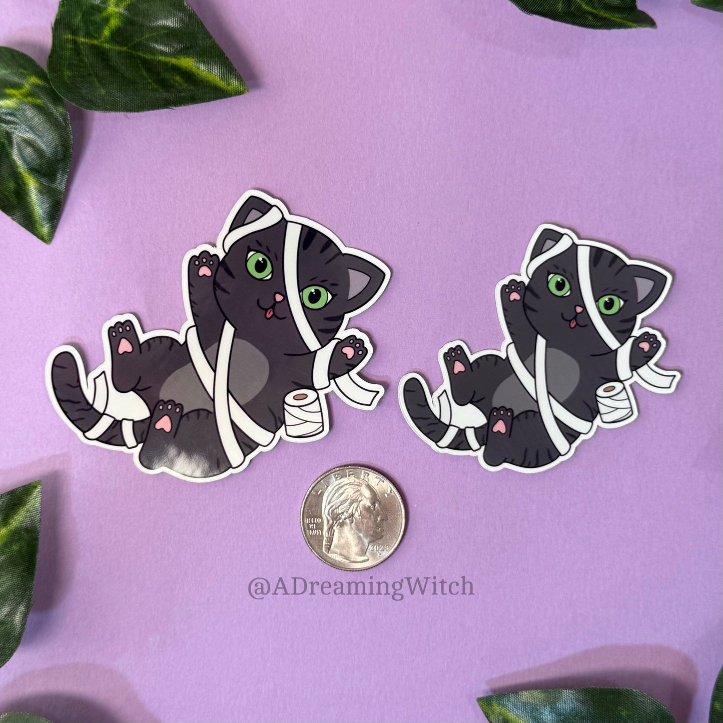 Halloween TP Kitty | Glossy Waterproof Sticker