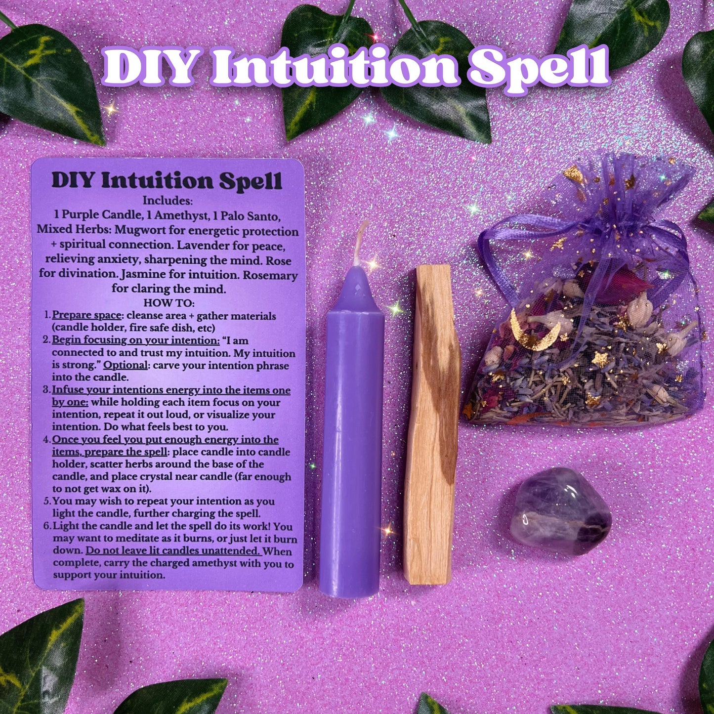 diy witchcraft spell kit for intuition