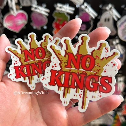 No Kings | Glossy Waterproof Sticker