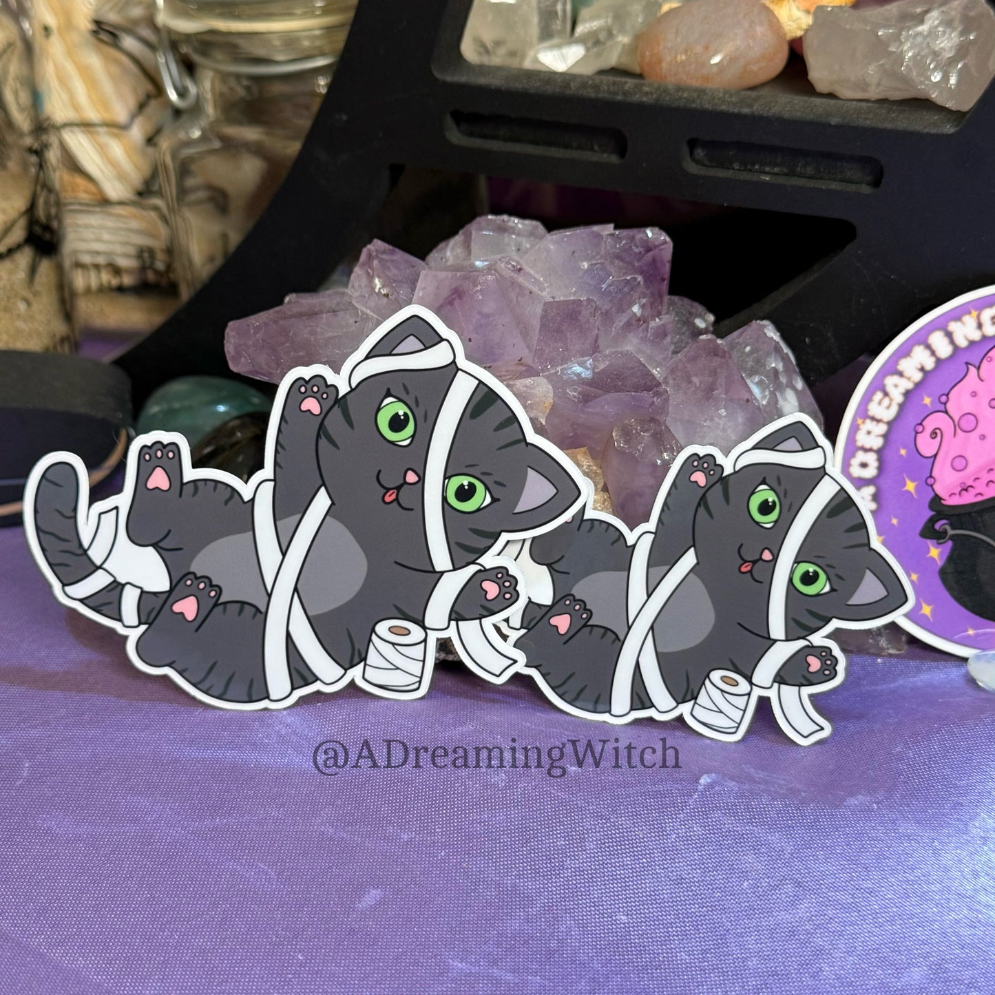 Halloween TP Kitty | Glossy Waterproof Sticker