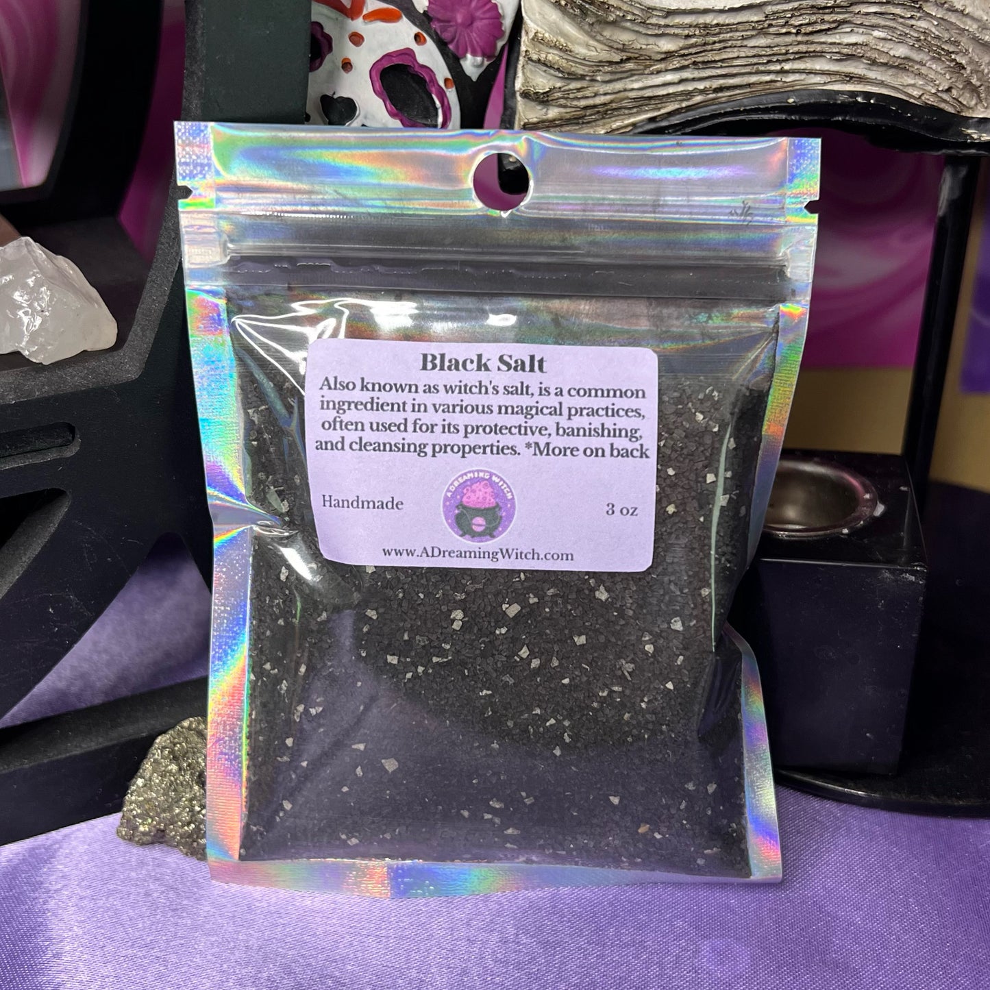 Black Salt | Witch's Salt | Protection, banishing, witchcraft supplies