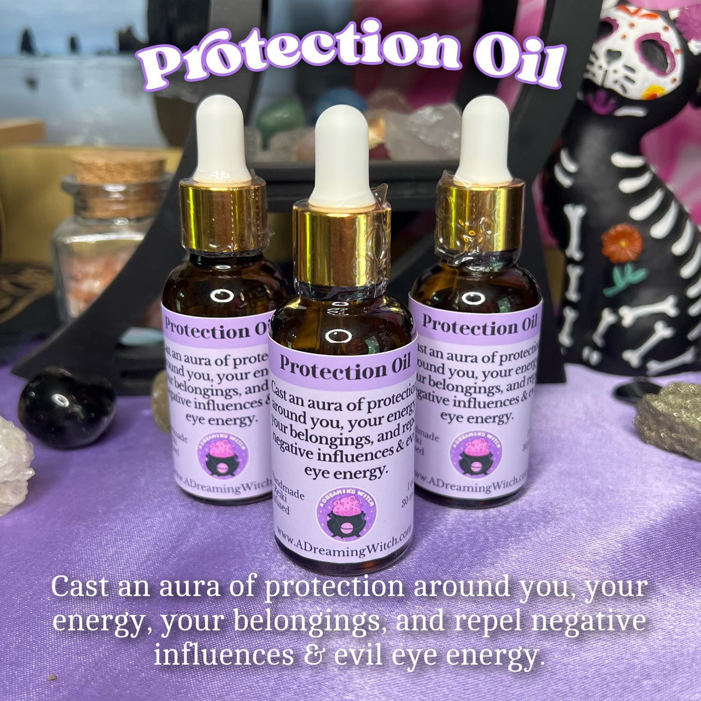 Protection Oil | Herbal infusion, intention oil, ritual oil