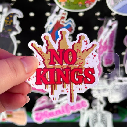 No Kings | Glossy Waterproof Sticker