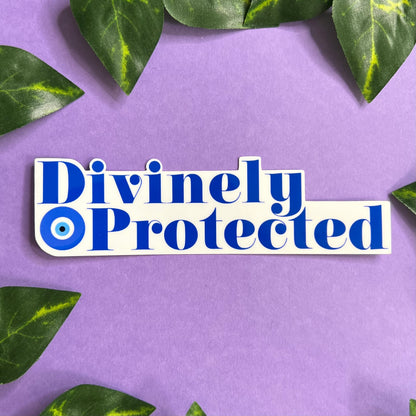 Divinely Protected Evil Eye | Glossy Waterproof Sticker | Spiritual, divine, protection