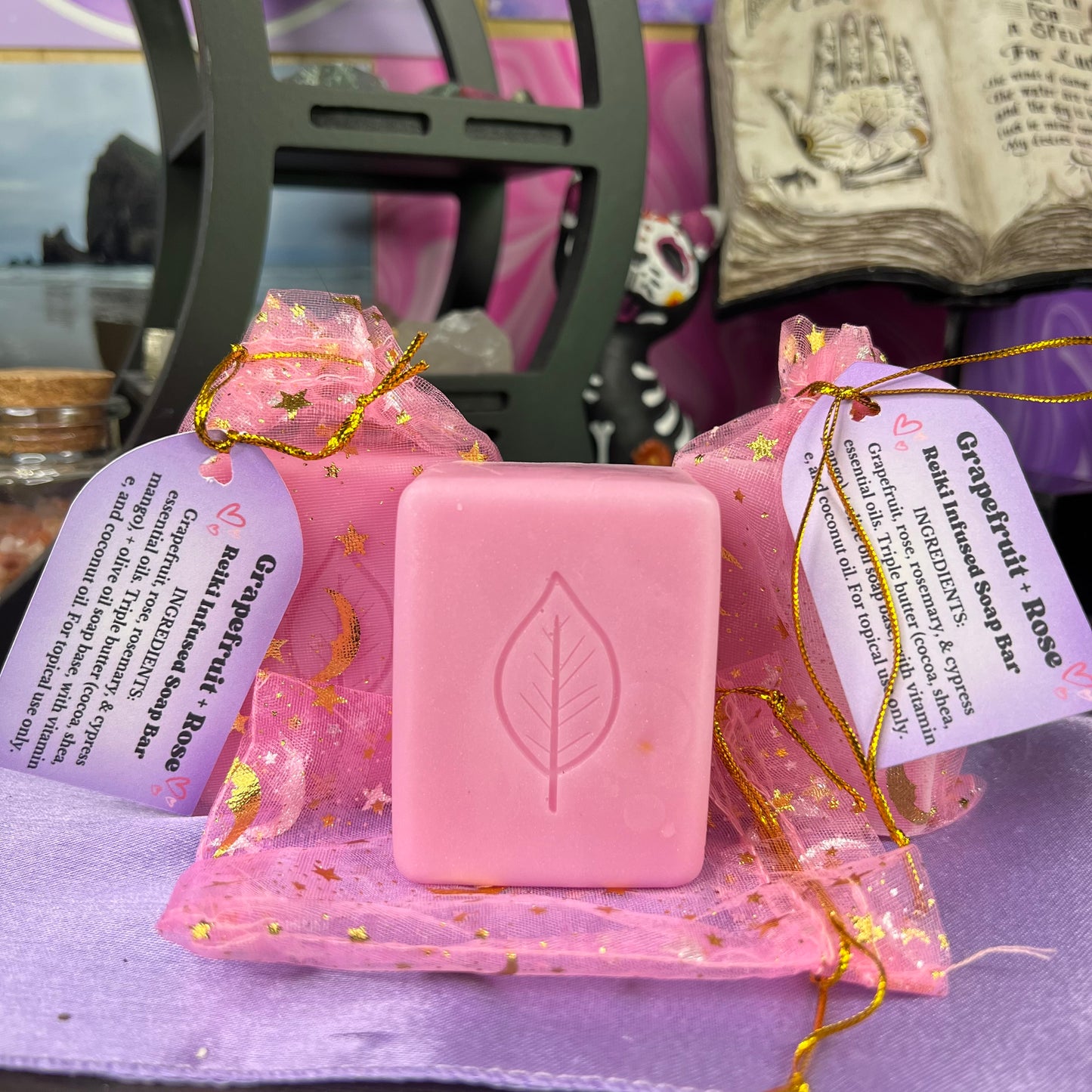 Grapefruit + Rose Soap Bar | Reiki Infused