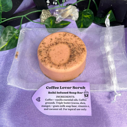 Coffee Scrub Soap Bar | Reiki Infused