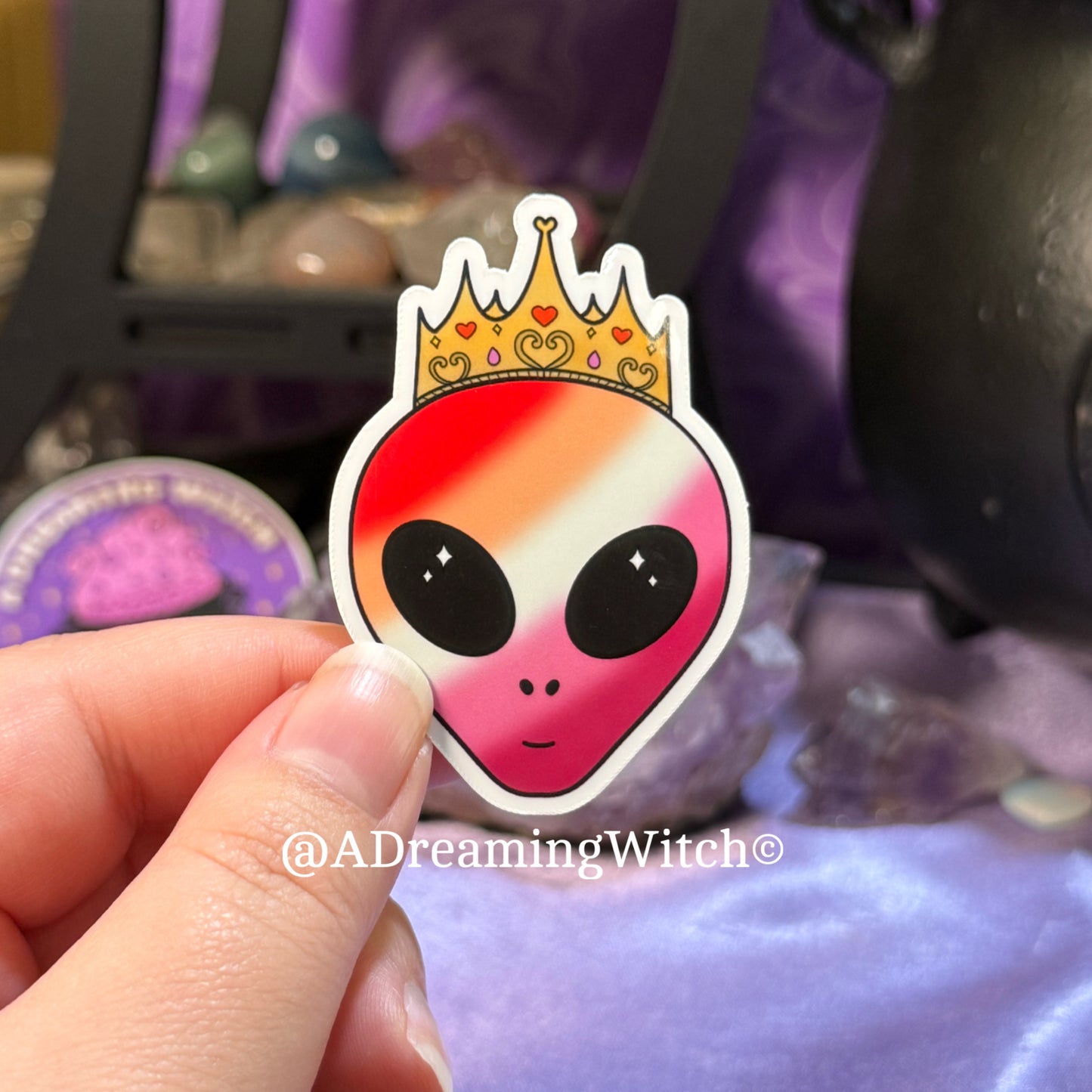 'Gaylien' Alien Pride | Glossy Waterproof Sticker | Queer, bi, trans, nonbinary, pan, lesbian