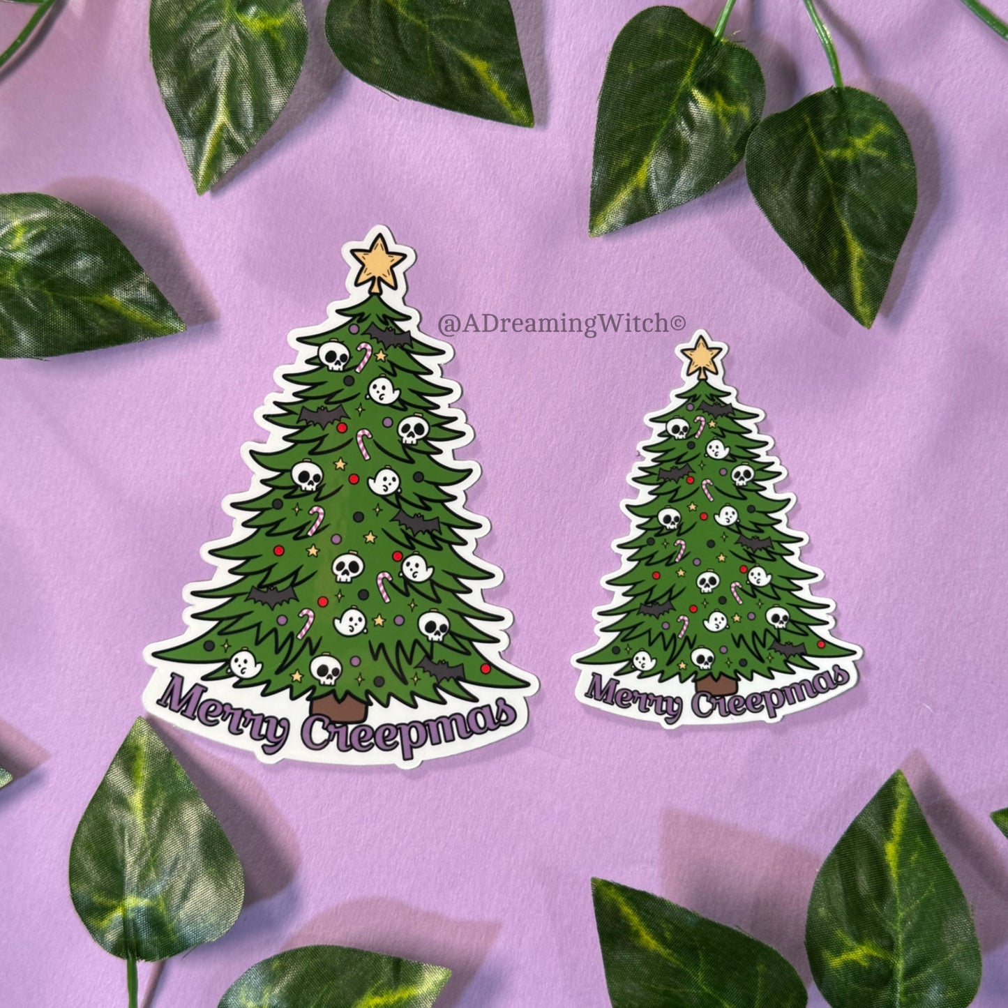 Merry Creepmas Tree | Glossy Waterproof Sticker