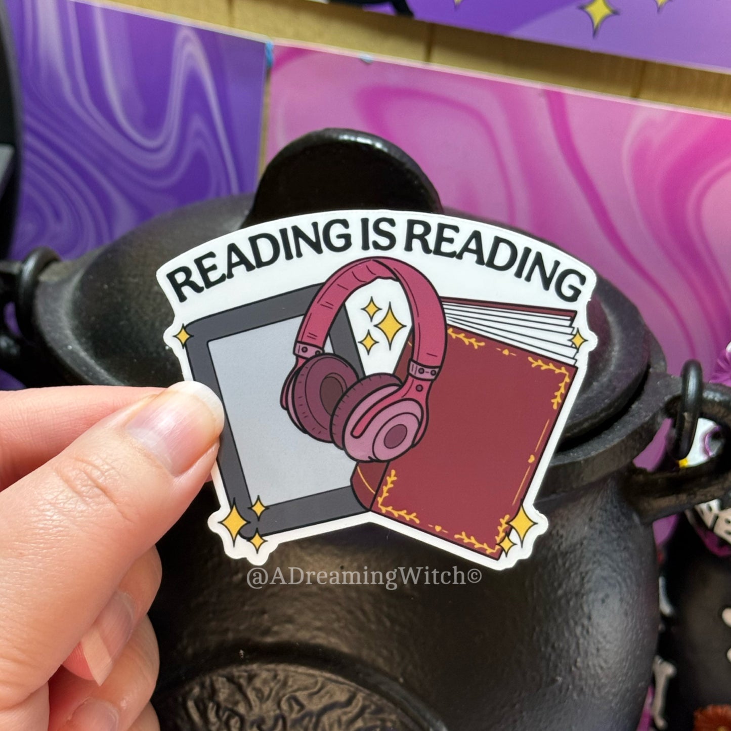 Reading Is Reading | Glossy Waterproof Sticker