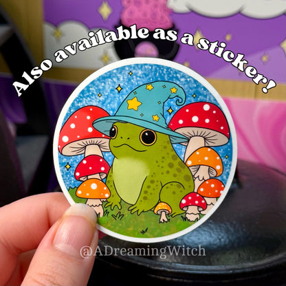 Wizard Toad 4x4 inch Magnet Painting